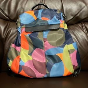 Fun backpack bright colors. Never used, but no tags